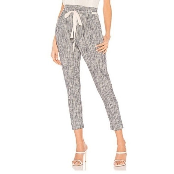 NWT Free People Size 4 Caraway Light At Sunrise Cotton Drawstring Cropped Pants - Picture 2 of 11